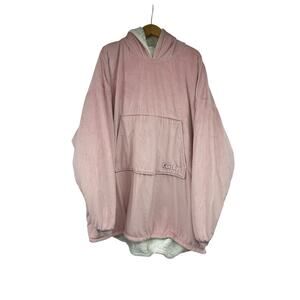 The Comfy Original Hoodie Blanket Adult Women's Pink Oversized Sherpa Lounge